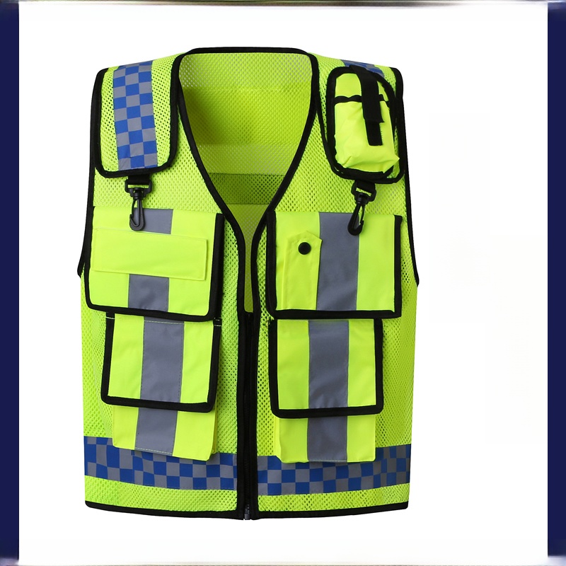 Reflective Vest Cycling - Светоотражающий защитный жилет с многофункциональными карманами,