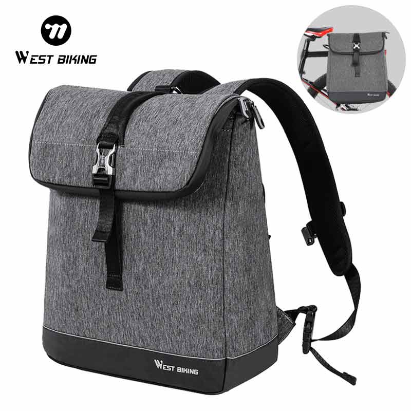 Cycling Commuter Backpack Laptop - WEST BIKING Велосипедный рюкзак с откидным