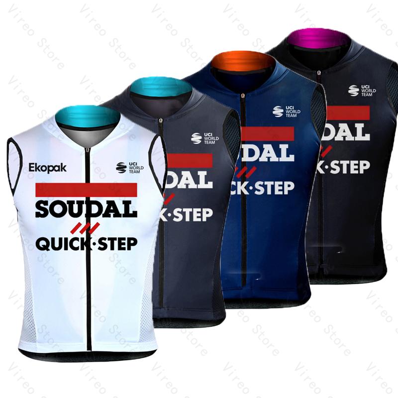 Reflective Vest Cycling - Велосипедный жилет Soudal Quick-Step, летний ветрозащитный