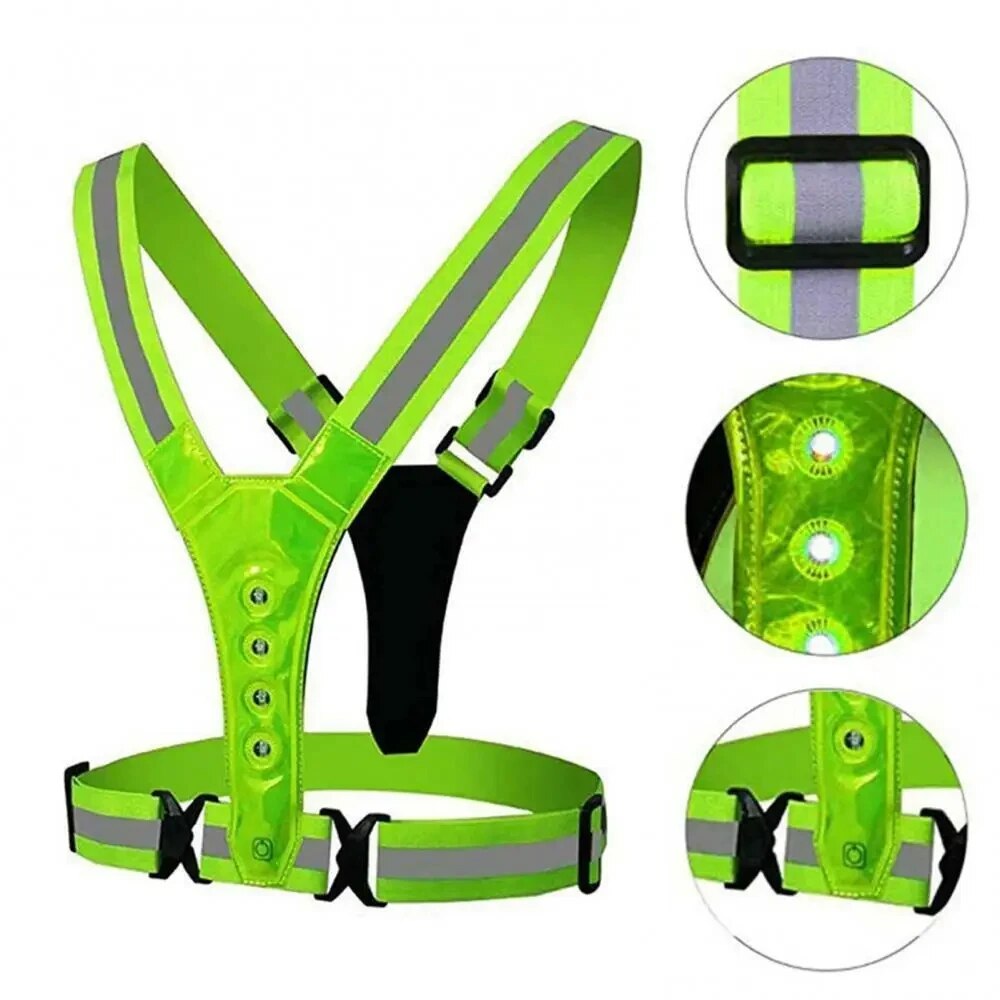 Светодиодный жилет для бега, с – обзор и цена Reflective Vest Cycling